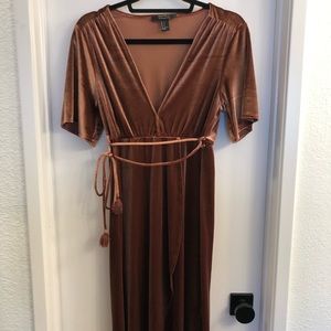 Forever 21 Mauve Velvet Dress